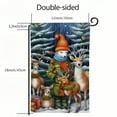 thumbnail image 3 of Heduofu Woodland Snowman Christmas Welcome Garden Flag Vertical Double Sided Seasonal Outside Decor for Farmhouse Yard Patio Lawn Outdoor Home Decor Gift White, 3 of 6