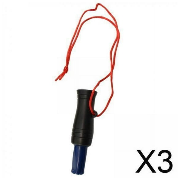 Colaxi 3xWhistle Decoy Duck Call Lure Bird Goose for Gooses Hunting Black
