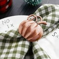 Christmas Napkin Rings Set of 8 pumpkin Napkin Holders Dinner Tables