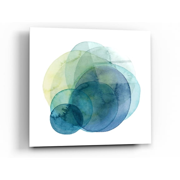 Epic Art 'Evolving Planets IV' by Grace Popp Acrylic Glass Wall Art, 36"x36"