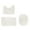 ?? White_New#5331, variant on Solid Color Bath Mats Set | 3 Pieces Bathroom Rugs | Velvet Fleece With Foam | Ultra Soft Thick Non-Slip Water Absorbent | Machine Washable | Universal Modern Design | 15.7x23.6in 15.7x19.6in