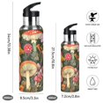 thumbnail image 2 of Yayeee 33oz Insulated Water Bottle Double Wall Stainless Steel with Flip Straw Lid, Colorful Mushroom, 2 of 7