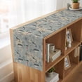 thumbnail image 6 of Table Runners 90 Inches Long Dress Scarves, Blue Grey Seaports Farmhouse Coffee/Dining/Kitchen Table Runner for Living Room, Vintage Ocean Anchor Shark Lighthouse 13x90 Inch, 6 of 9