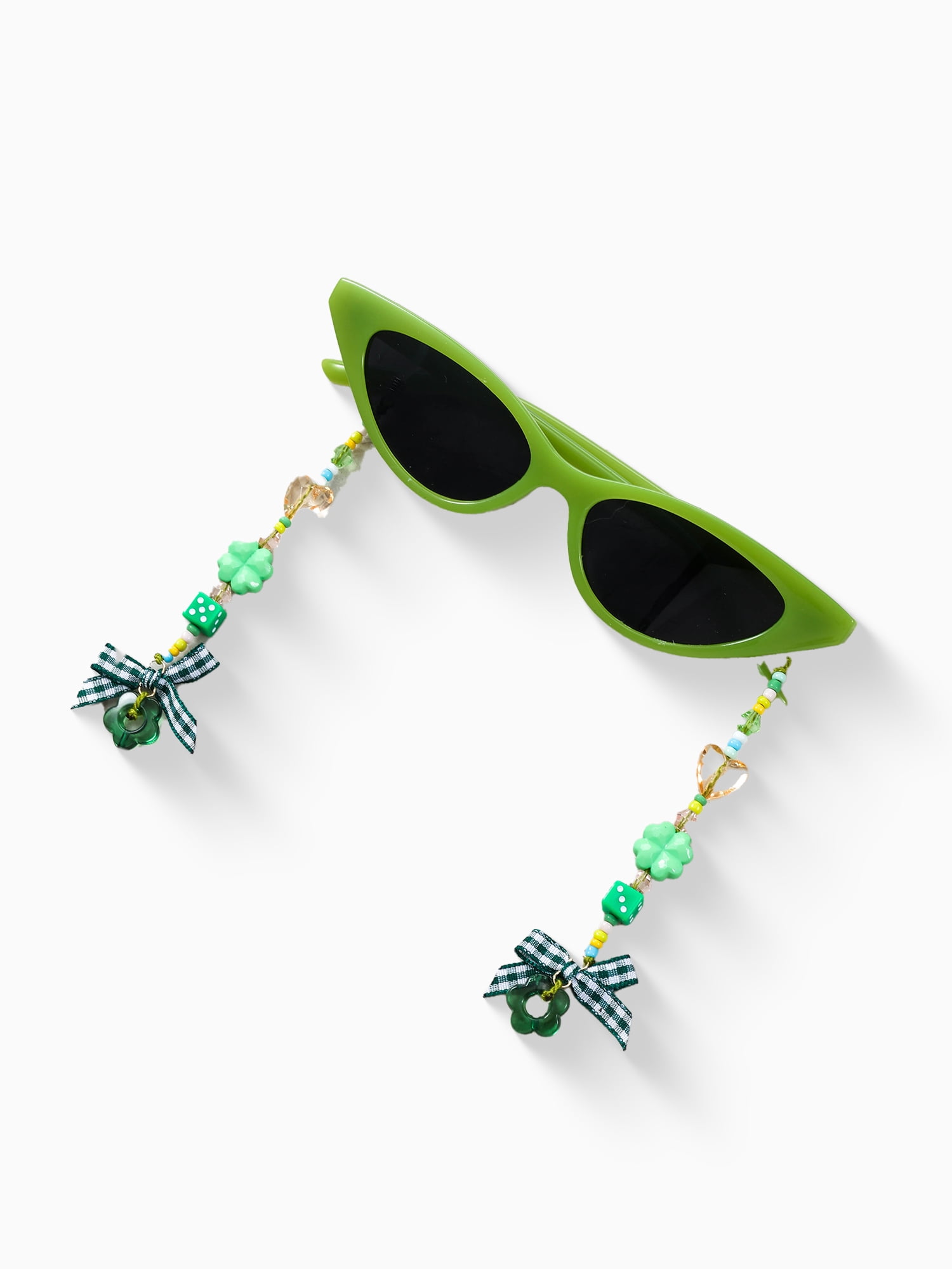 Way to Celebrate St. Patrick's Day Dangle Charms Glasses, 1 Piece