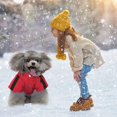 thumbnail image 4 of Dog Winter Coat with Hood, Windproof & Snowproof Pet Fleece Lined Warm Jacket, Thick Cold Weather Vest Outdoor Padded Clothes for Small Medium Large Dogs, 4 of 7