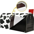 thumbnail image 4 of Cow Print Mailbox Covers Magnetic Black White Animal Print Mailbox Cover Wraps Standard Size 18"X21" Post Letter Box Cover Garden Decorations, 4 of 6