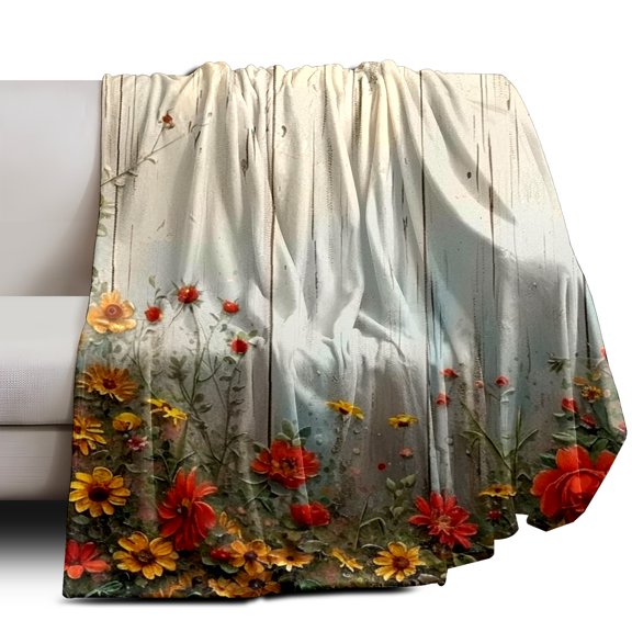 Throw Blanket Soft Plush Fleece Blanket 30In × 39In Home Decor Cozy Camping Blanket for Gift Bedding Essentials