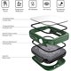 thumbnail image 4 of 2-In-1 IP45 Waterproof Rugged Case Compatible for Apple Watch 45mm Series 8 7 Screen Protector,Front & Back Bumper Built-in Tempered Glass, Protective Face Cover for iWatch 45mm, 4 of 5