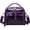 Purple, variant on Shiny Faux Leather Handbags Double Zipper Top Handle Purse Satchel Bag Crocodile Pattern Shoulder Bag for Women