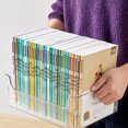 thumbnail image 1 of UPOUART Clear Book Organizer Bin For Classroom And Home Use Transparent Storage For Easy Access To Books And Snacks, 1 of 8