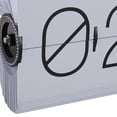thumbnail image 4 of M Buder Big Flip Clock Smooth Surface Knob Adjustment Automatic Table Wall Clock 24Hour White PT Font 14.17 inches / 36 cm, 4 of 4