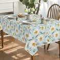 thumbnail image 3 of Spring Summer Tablecloth 60x60 Inch, Easter Daisy Blooming Floral Table Cover for Party Picnic Dinner Decor, 3 of 6