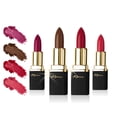 thumbnail image 4 of Khasana Lipstick Set. Long Lasting Lip color, 4 Piece Gift Set. Moisturizing Formula, Infused with Vitamin E and Vitamin C. Multi Finish Lip Makeup, Cream Gloss & Matte. Pack of 4., 4 of 5
