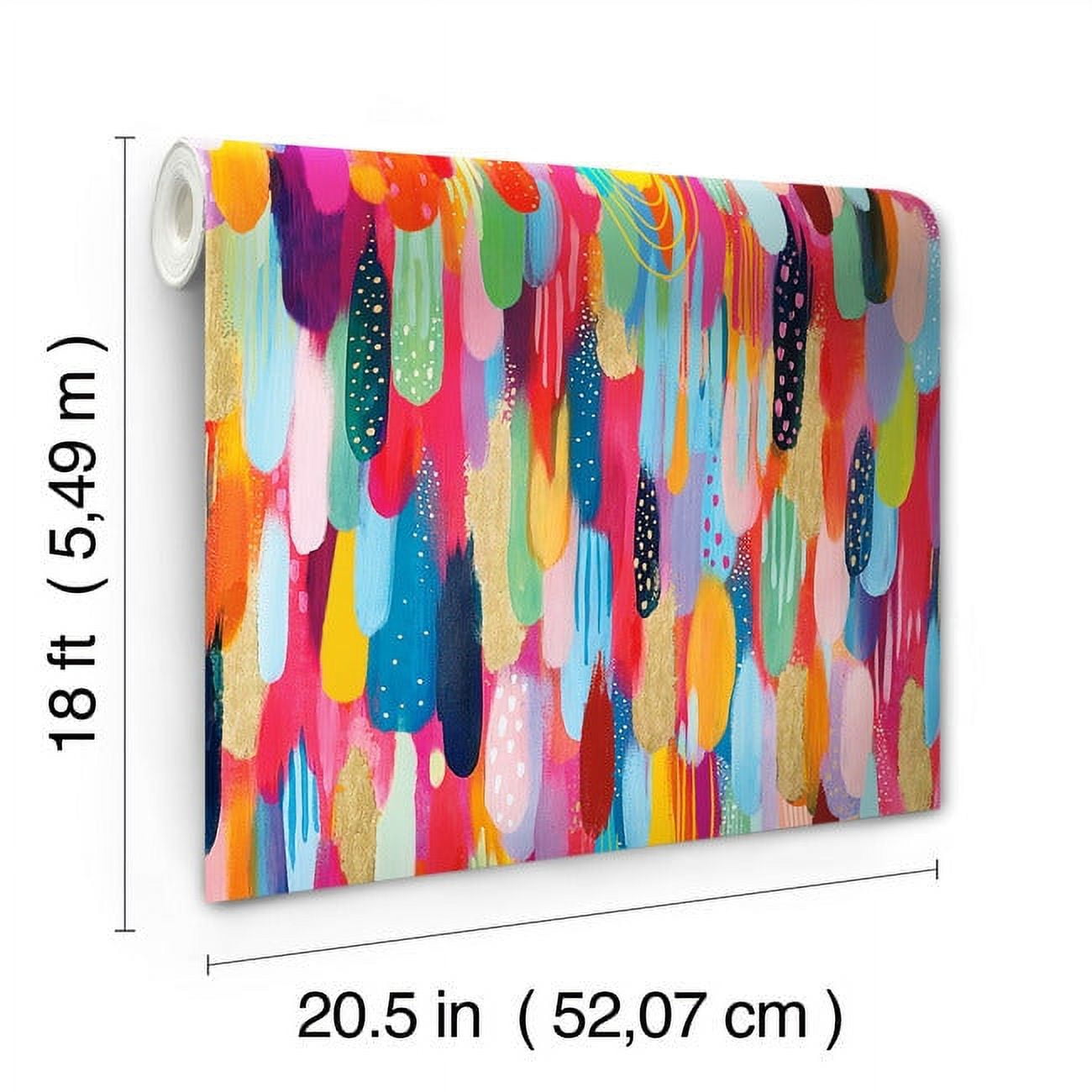 EttaVee Brushstroke Peel & Stick Wallpaper