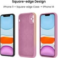 thumbnail image 2 of iPhone 11 Case, [ Edge] Upgraded [Camera Protecion] Silicone Phone Case with Soft Anti-Scratch Microfiber Lining, 6.1 inch, Lilac Purple, 2 of 13
