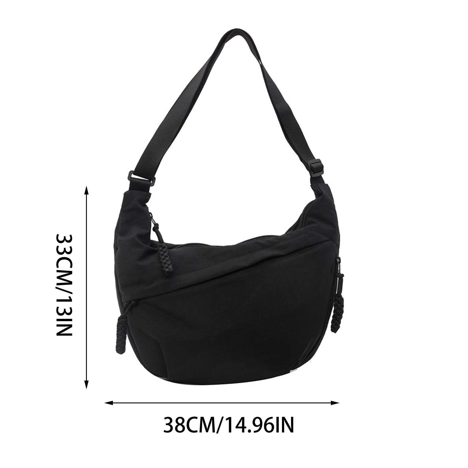 Bag for Women Men Nylon Crossbody Bags Multi-Pocket Sling