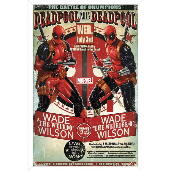 Marvel Comics - Deadpool - Chumpions Wall Poster, 14.725" x 22.375", Framed