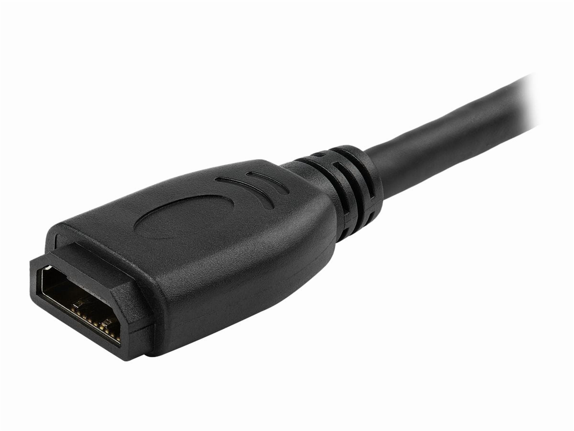 Startech.com 6in High Speed Hdmi Port Saver Cable With 4k 60hz - Short Hdmi 2.0 Male To Female Adapter Cable - Port Extnder (hd2mf6inl) - Hdmi Extension Cable - Hdmi Male Straight To Hdmi Female
