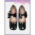 thumbnail image 1 of Dola Lovely Women'S Black Mary Jane High Heels With Bow, 1 of 4