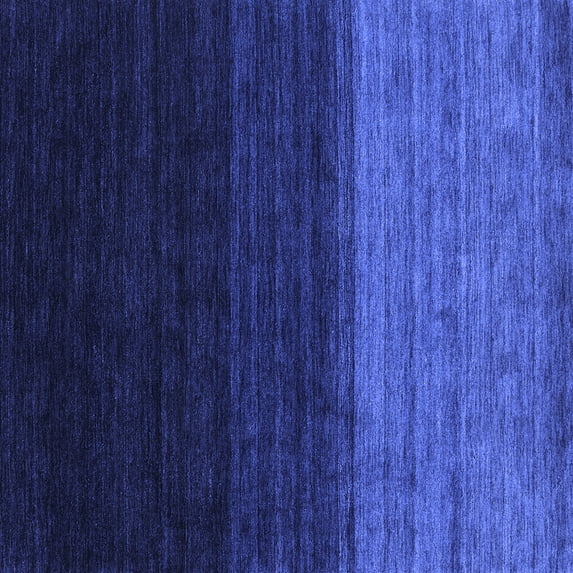Ahgly Company Indoor Square Abstract Blue Contemporary Area Rugs, 3' Square