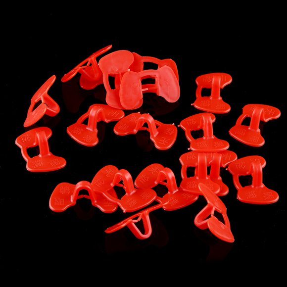 LAFGUR 20 Pcs Lunettes de Poulet Sans Boulon, Lunettes Anti-Piquantes, Équipement Agricole pour Poulets, Design à Double Faisceau