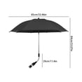 thumbnail image 2 of Gallickan Stroller Sun Umbrella, Universal Clip-On Baby Pram Parasol, UPF50+ Adjustable Shade for Wagon, Camping Cart, Black, 2 of 7