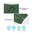 thumbnail image 5 of Little Donkey Andy Men's Hiking Pants Lightweight Quick Dry Outdoor Running Cargo Deep Green S, 5 of 7