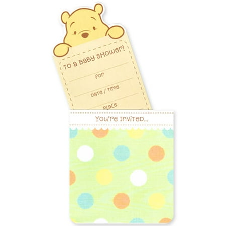 Winnie The Pooh Baby Shower Invitations W Envelopes 10ct
