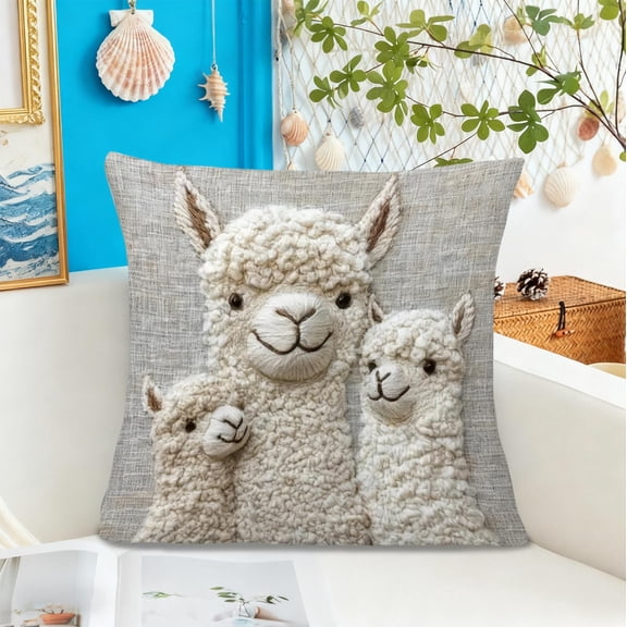 ChicYu 3D Animal Pillow Cover Short Cushion Cover Cute Animal Design Zipper Closure Easy to Clean for Home Decor Pillow Covers Living Room Home Decor