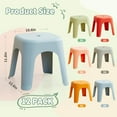 thumbnail image 3 of 12 Pack Classroom Seating Stools, Pipleo Stackable & Nesting Stools for Kids - 11.8 Inch Low Profile Plastic Stools, Colorful Backless Chairs for Flexible Seating in School, Daycare, Home & Office, 3 of 7