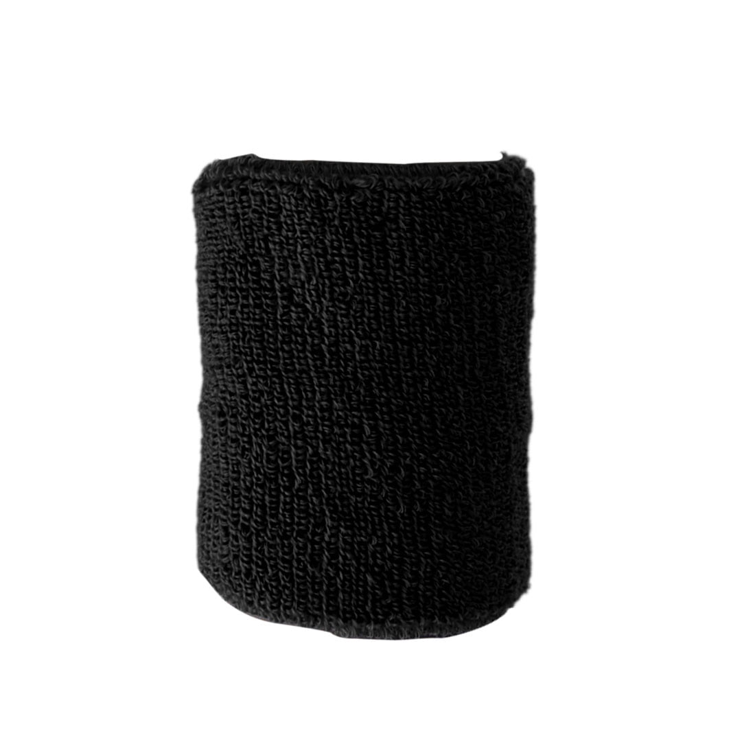 Black Cotton Towel Sport Wrist Protector Sweat Absorbent Elastic Comfort Wristband