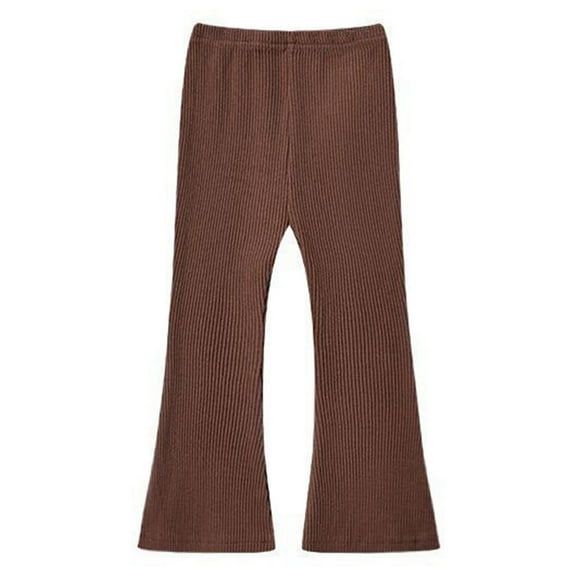 CAIVO Micro Flare Pants Girls Stretch Outer Layer Leggings Jogging Slacks Sports Pants Sweatpants Holiday Toddler Child Daily Wear Trousers