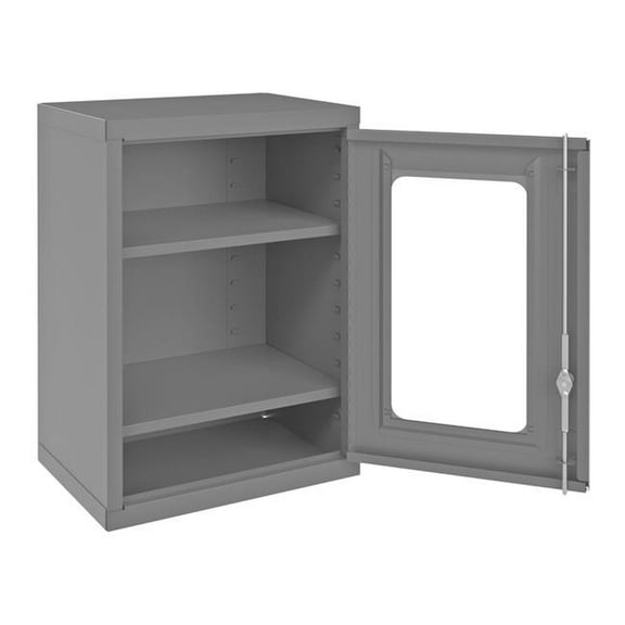 Durham 070CV-95 Clear View Wall Mount Cabinet - Gray - 14 x 18 x 27 in. - No.95