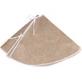 thumbnail image 4 of 59 Inch Linen Burlap Christmas Tree Skirt Large Round, 4 of 5
