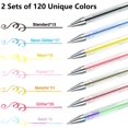 thumbnail image 2 of 240 Pack Gel Pens, Shuttle Art 2 Sets of 120 Colors Gel Pens for Adults Coloring Books Drawing Doodling Crafts Scrapbooking Journaling, 2 of 7