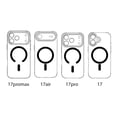 thumbnail image 2 of Magnetic Glitter Case For iPhone 17, Compatible with MagSafe, Sparkle Bling Luxury Shiny Clear Slim Protective Shockproof Phone Cover for Women Girls For iPhone 17, B, 2 of 13