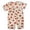 Red, variant on Toddler Girls Outfits Wooden Ear Edge Short Sleeve Strawberry Print T Shirt Top Shorts Home Clothes Loose Sportswear Sets Size 3-4T