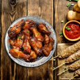 thumbnail image 4 of 10/50pcs Air Fryer Liner Round Aluminium Trays Containers Aluminum Foil Tin Box Home, 4 of 5