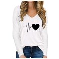 thumbnail image 2 of Vedolay Long Sleeve Tops for Women Plus Size Tunic Tops for Women Business Casual Shirts White,2XL, 2 of 5