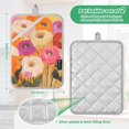 thumbnail image 6 of Yayeee Pot Holders Kitchen Heat Resistant with Pocket 7"x9.8" Cotton Oven Cooking Hot Pads, Abstract Floral, 6 of 7