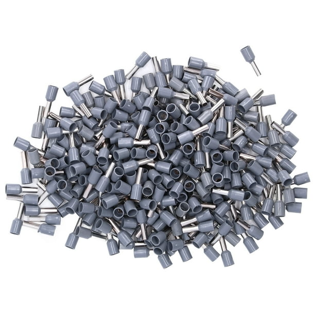 1000pcs Terminales De Extremo De Cable Aislante Ferrule Terminales De Enjuague Eléctrico Conectores De Conectores De Cable De 12 AWG Kit, Aislamiento Resistente, Materiales De