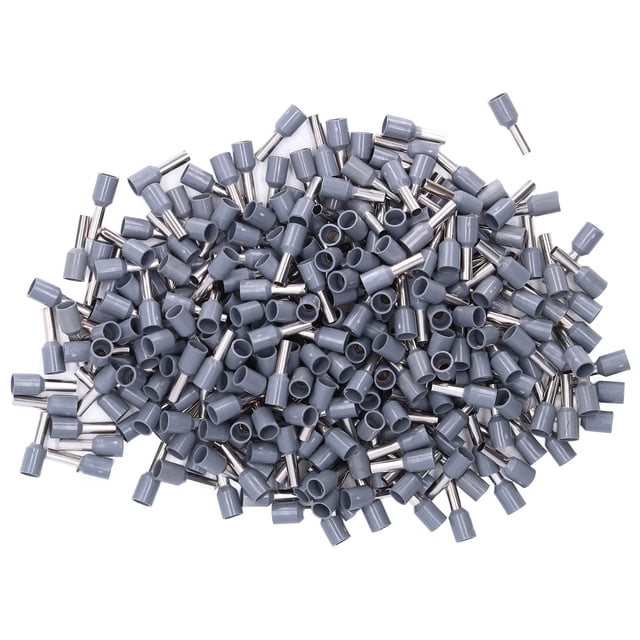 1000pcs Terminales De Extremo De Cable Aislante Ferrule Terminales De Enjuague Eléctrico Conectores De Conectores De Cable De 12 AWG Kit, Aislamiento Resistente, Materiales De