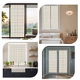 thumbnail image 7 of Window Privacy Film Colorful Geometric Plaid Stained Glass Window Film Decorative Sun Block Window Cover Simple Vintage Grid Beige Window Clings Static Adhesive Sticker for Bathroom 23.6"x78.7", 7 of 7