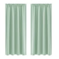thumbnail image 6 of IMossad Short Blackout Curtains 45 Inches Length - Rod Pocket Room Darkening Window Drapes for Bedroom Kitchen Bathroom Basement Cafe, Champagne, 1 Panels, 42 x 45 Inch, 6 of 7