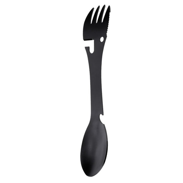 Tenedor De Cuchara Multifunción 5 En 1, Utensilio Para Acampar, Para Acampar Al Aire