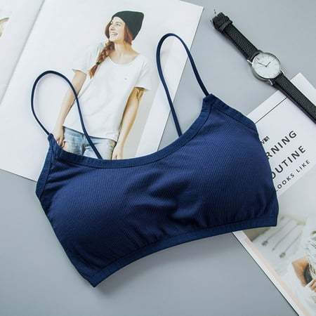 

Cathalem Lace Top plus Size Women Sports Bra Seamless Wireless Sport Bras For Yoga Workout Fitness Brief Push Up Top Girls Cotton Vest Blue One Size