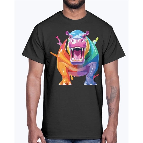 Animals Shirt, Tee Shirt with Hippo