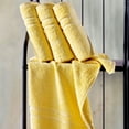 thumbnail image 3 of Hawmam Linen Yellow Towels - Luxury Small Hand Towels for Bathroom, College Dorm, Spa, Hotel Quality, Airbnb, GYM - Quick Dry, High Absorbent, Low Lint - 16' x 29', 4-Pack Hand Towel Set, 3 of 7