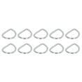 thumbnail image 1 of D Ring, Welded D Rings 10Pcs Stainless Steel 316 Highly Polished  For Rigging, 1 of 8