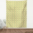 thumbnail image 3 of Ambesonne Fruits Fabric by the Yard Upholstery, Apple Pears Fresh Garden, 10 Yards, Hunter Green and Yellow, 3 of 4